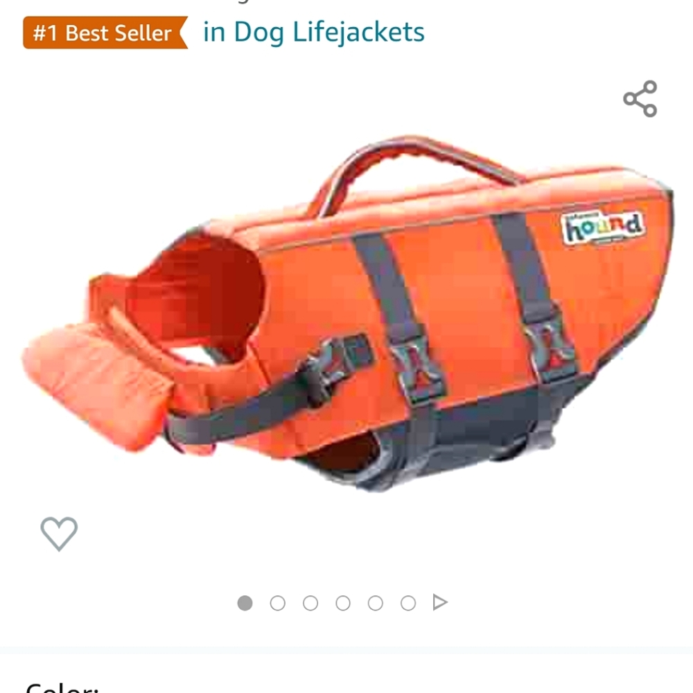 SMALLOutward Hound Granby Splash Life Vest Dog Life Jacket Dog Swim Safety SMALL